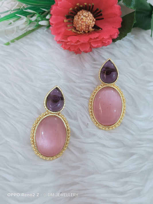 Gold polish Earring