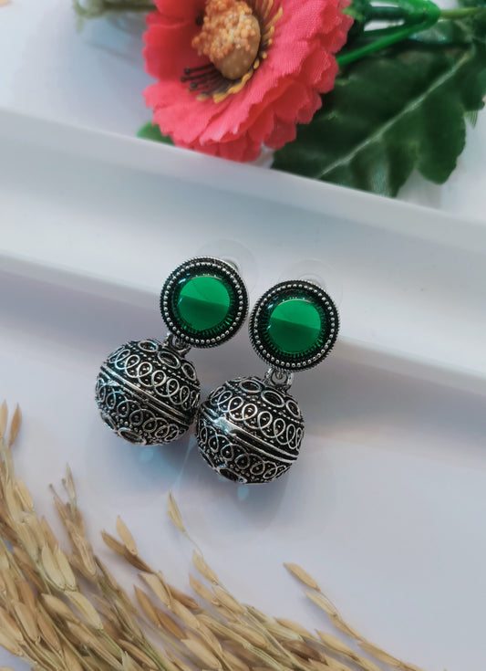 Oxidised Earring
