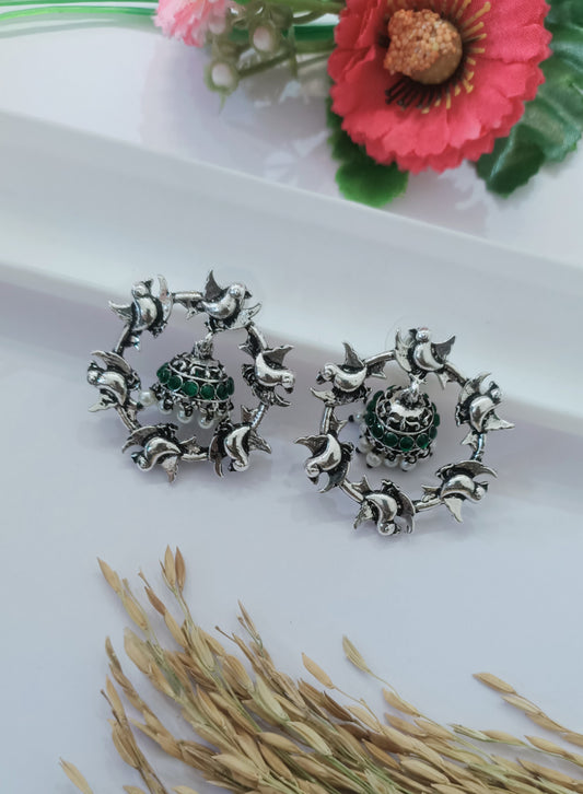 Oxidised Earring
