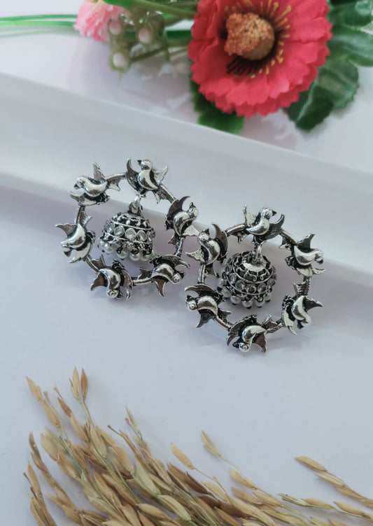 Oxidised Earring