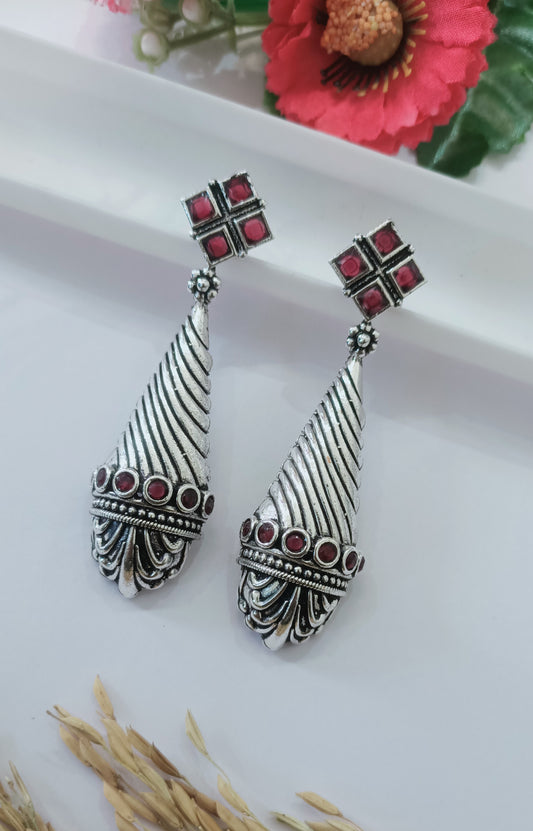 Oxidised Earring
