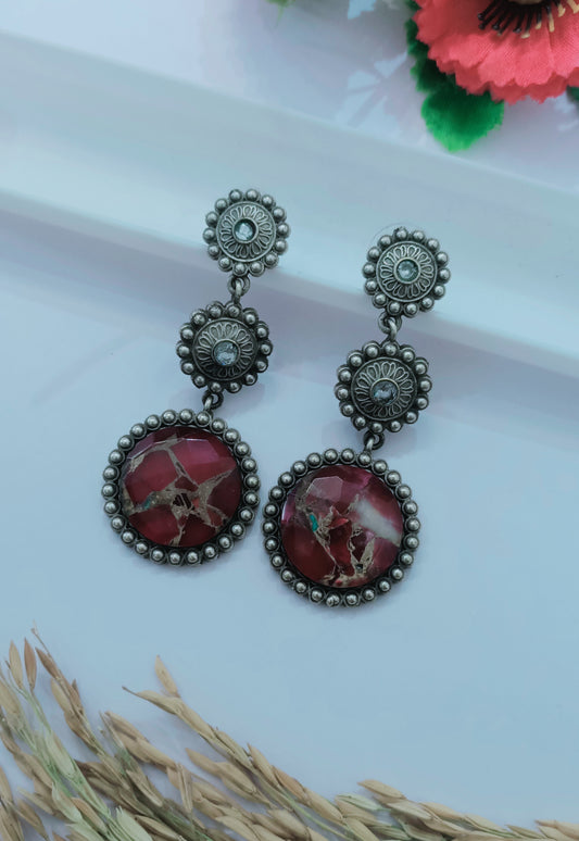 Oxidised Earring