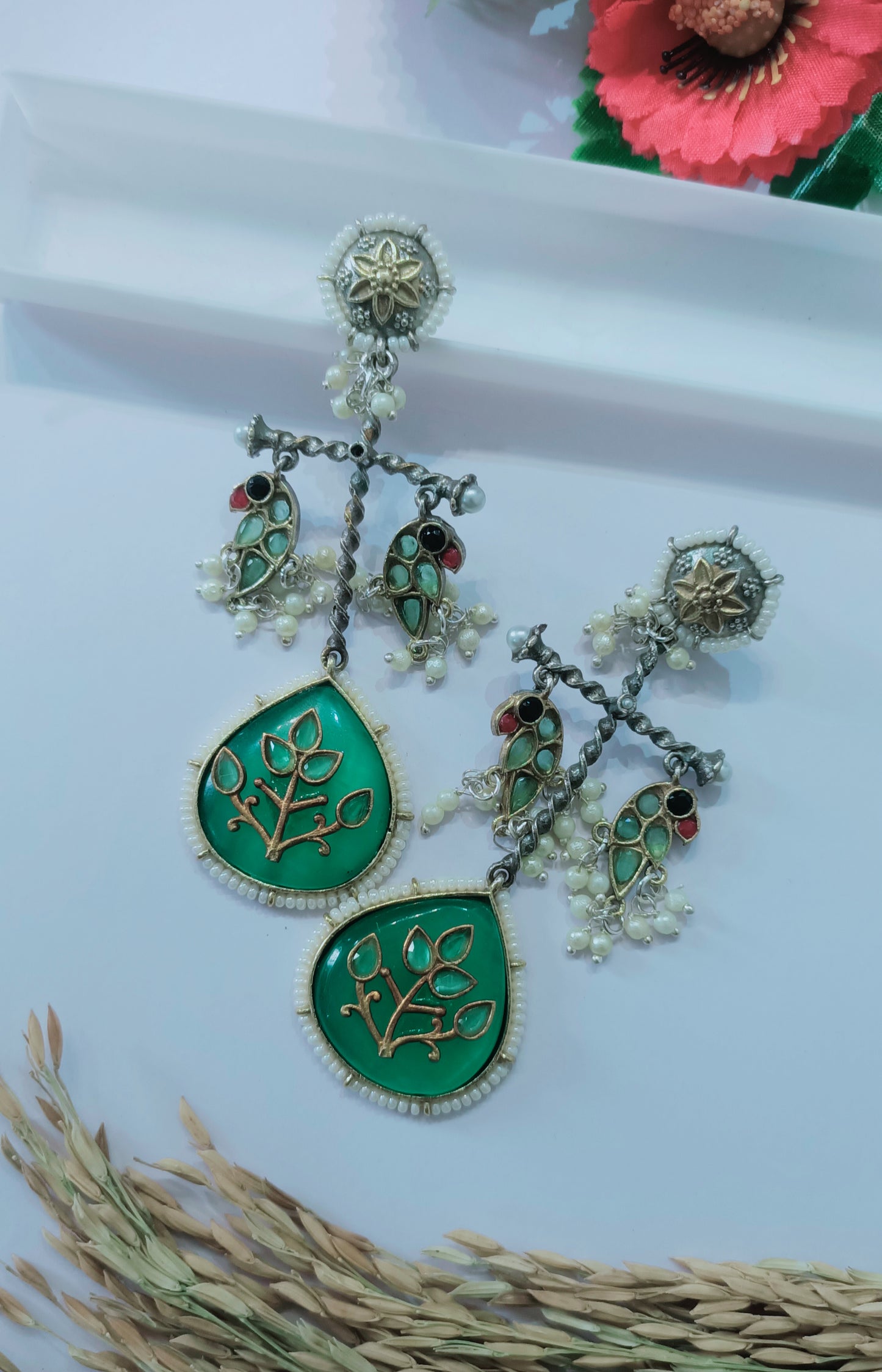 German silver Earring....