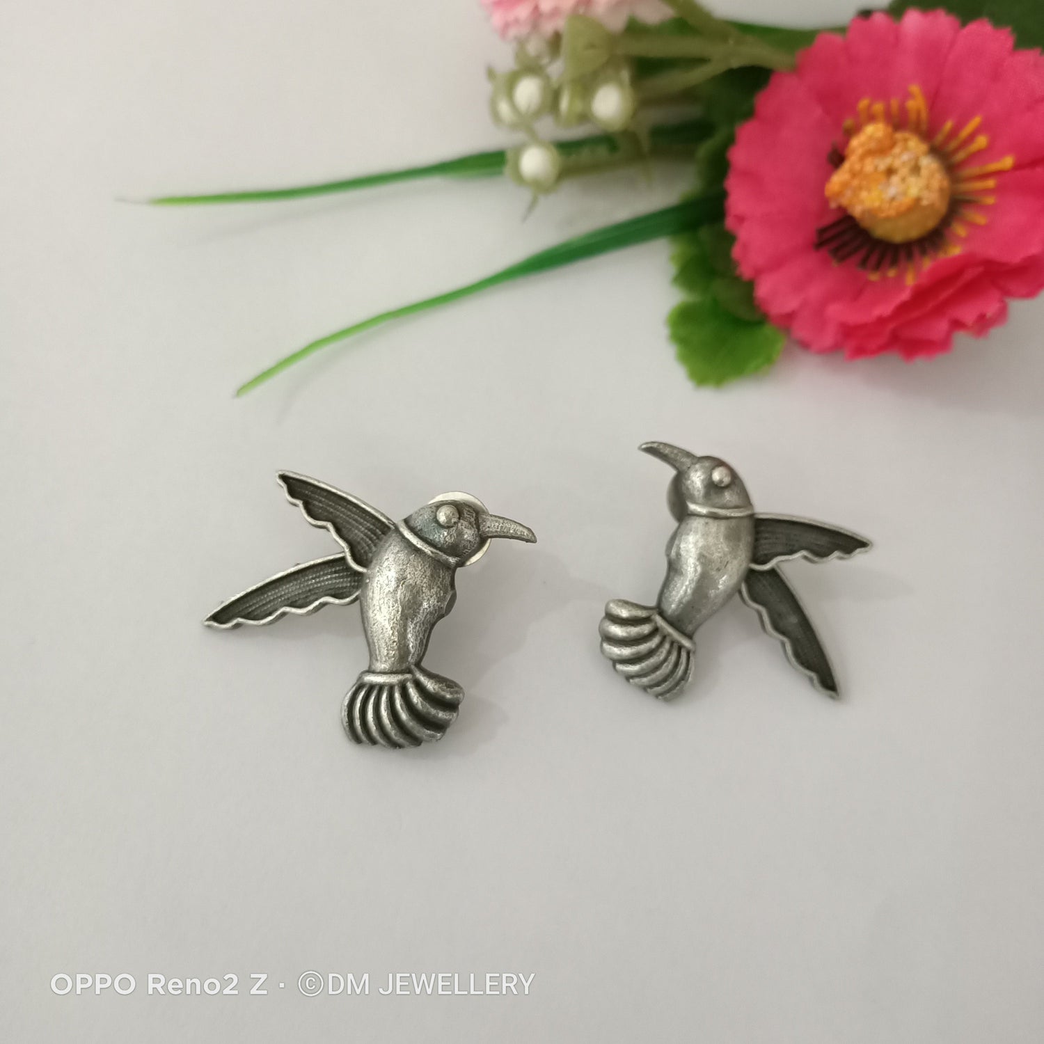 German silver oxidise Earrings