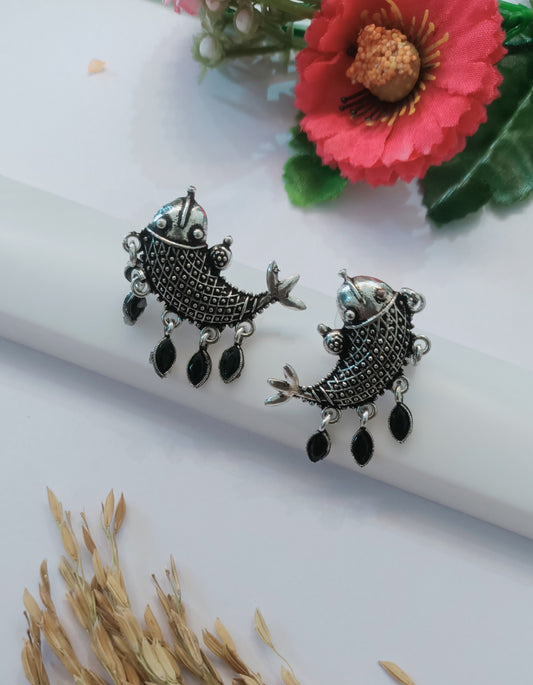 Oxidised Earring