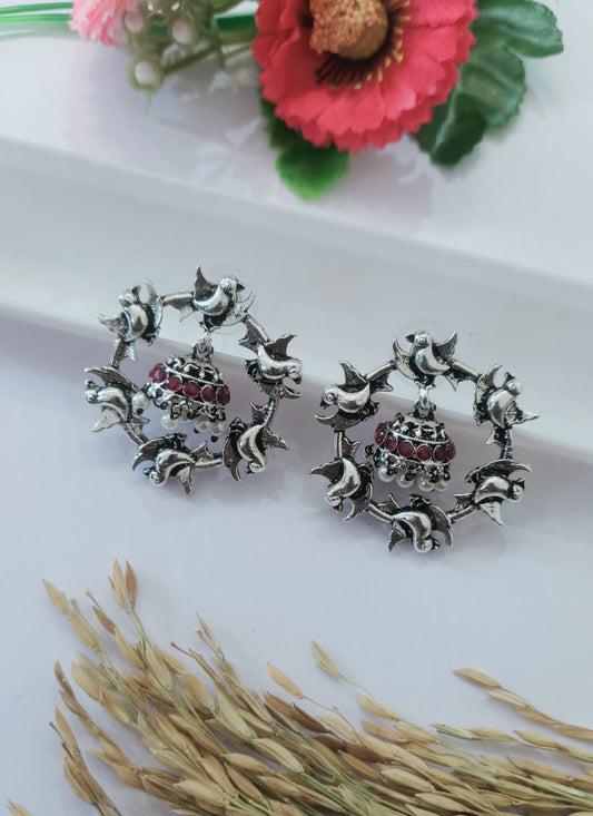 Oxidised Earring