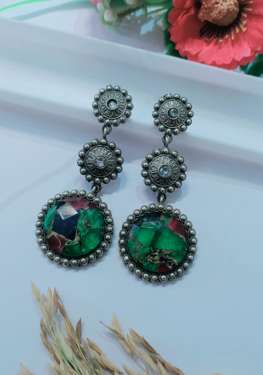 Oxidised Earring